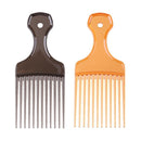 Hair Fork Comb Hairdressing Curly Insert Brush Hair Styling Tool (Black)