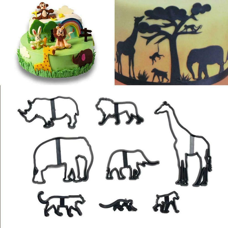 8Pcs Set AnimalCake Cookies Biscuit Cutter Decorating Mould C2B5 Baking S3V9