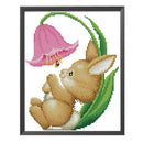 14CT Rabbit DIY Counted Cross Stitch Kit Eco-friendly Thread Needlework