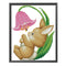 14CT Rabbit DIY Counted Cross Stitch Kit Eco-friendly Thread Needlework