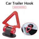 Decorative Car Trailer Hook Racing Triangle Style Bumper Tow Hook (Red) Newly