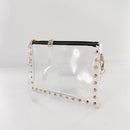 Korean PVC Waterproof Clear Handbag Women Small Zipper Travel Messenger Bag