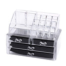 Portable Clear Acrylic Makeup Organizer Storage Box Cosmetics Case(4)
