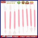 8pcs/set 16 Patterns Fondant Cake Decorating Sugar Craft Modeling (Pink)