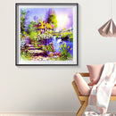 Full Square Drill Mosaic Poster 5D DIY Diamond Painting Rural House Kit