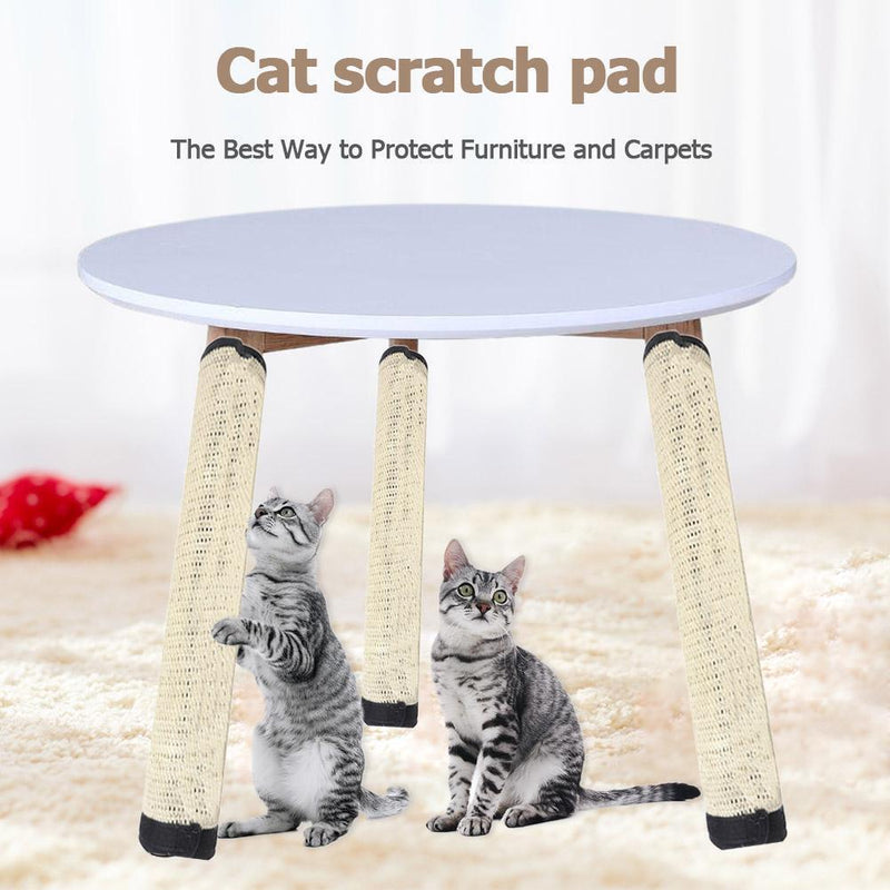 Case Sisal Foot Mat Play Toys Cat Scratch Pad Board Protective Carpets Furniture