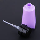 220ml Nail Polish Remover Liquid Bottle Empty Lock Pump Dispenser (Purple) Newly