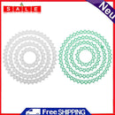 4pcs Metal Cutting Dies Stencils for DIY Scrapbooking Photo (Round Star)-252458.