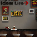 License Plate 284888 Metal Retro Tin Sign for Living Room Bar Club Cafe Decor