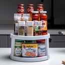 Rotation Cabinet Organizer Storage Spice Drink Cosmetic Storage Rack Tray Newly