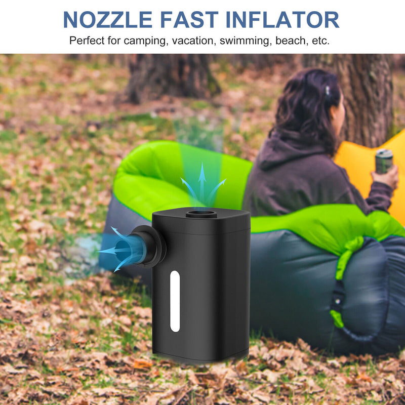 Electric Mini Inflator - Efficient Vacuum & Illumination Outdoor Multifunction