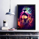 5D DIY Full Drill Square Diamond Painting Novelty Lion Cross Stitch Mosaic