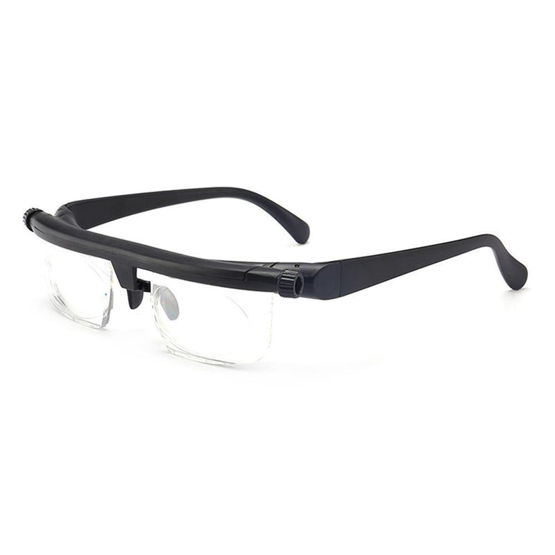 Dial Adjustable Glasses Variable Focus for Reading Distance Vision Eyeglass