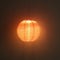 4pcs 8 inch LED Round Solar Lantern Waterproof Pendant for Garden Decor