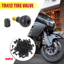 TR-412  In Shorty Black Rubber Valve Stems 100pcs TR412 Tubeless Tire Valves