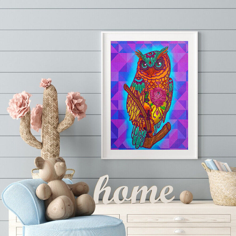 5D Part Special Shaped Drill Diamond Painting Kit Eagle Animal Decor Adults