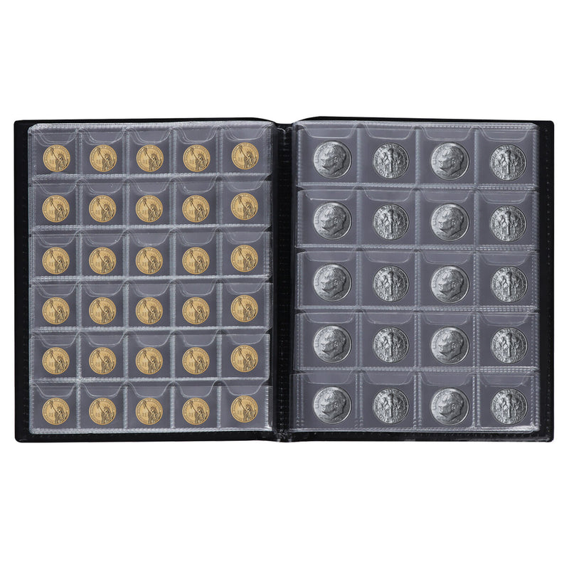 Storage Book Supplies Collectors Coin Album Holder Pockets Collecting Holder
