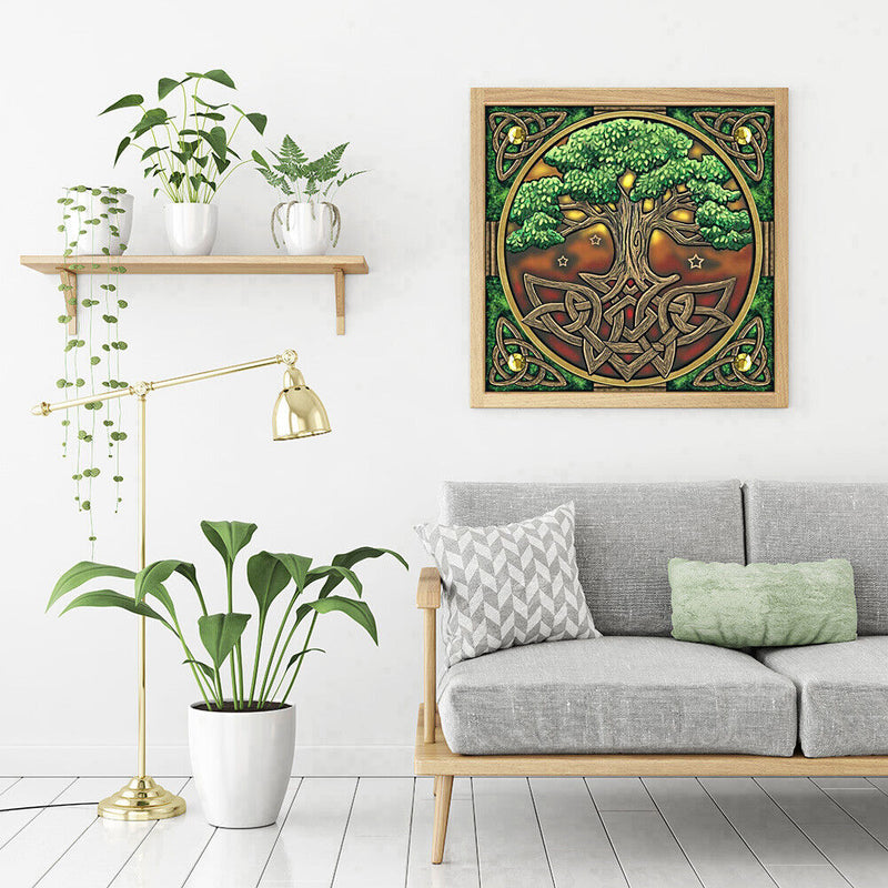 5D DIY Full Drill Diamond Painting Tree Cross Stitch Mosaic Kits Bedroom Decor