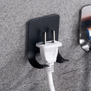 Self-adhesive Stainless Steel Double Hooks Bathroom Shaver Holder Hanger