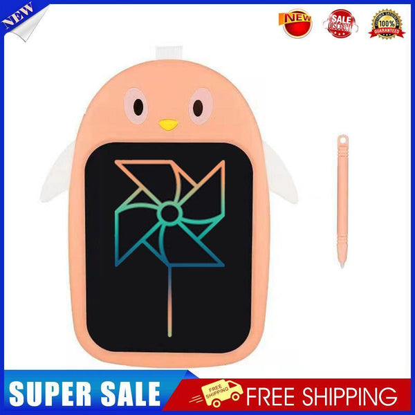 8.5in LCD Penguin Electronic Writing Tablet Kids Handwriting Board (Pink)