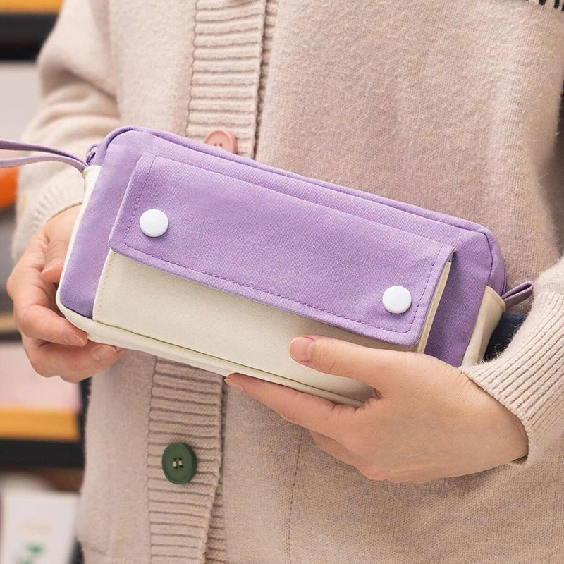 Portable Pencil Case Large Capacity Pen Pencil Pouch Durable Bag School Gift^