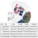 Independence Day Print Love Letter T-Shirt (White XL)