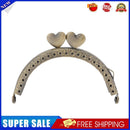 8.5cm Semicircular Metal Purse Frame Heart Kiss Clasp DIY Accessory(Bronze)