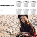 6pcs Guitar String Winder Nut Sleeves Tools for Bass Electric Guitar Accessories