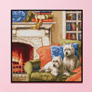 Full Embroidery Printed Warm Home DIY Cross Stitch Kits 14CT Needlework Gift