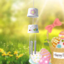 Happy Easter Wind Chime Kit Hanging Decoration Wind Powered Musical Chime