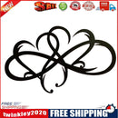 Metal Infinity Heart Art Love Wall Sign Decor for Living Room (DoubleHeart)