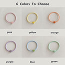 Elastic Band Women Girls Hair Rope Ponytail Holders Candy Color Heart Hair Tie