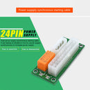 PC Block Synchronizer Add2psu ATX 24Pin to 4Pin/SATA Dual PSU Power Supply Sync
