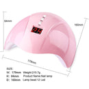 UV Nail Polish Lamp 36W LED Gel Dryer Curing LCD Manicure Tools (Pink) Newly