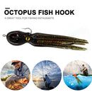 Crankbait Artificial Bait Skirt 11cm 22g Octopus Soft Fishing Lures with Hooks