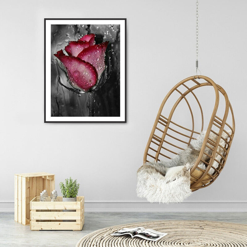 5D DIY Diamond Painting Valentines Day Rose Full Round Drill Picture Women Gifts