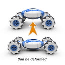 4WD RC Stunt Car 2.4GHz Music Light Watch Gesture Sensor Vehicle (Blue) Newly