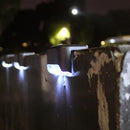 20pcs LED Solar Deck Lights Outdoor Pathway Yard Stairs Fence Lamps (White)