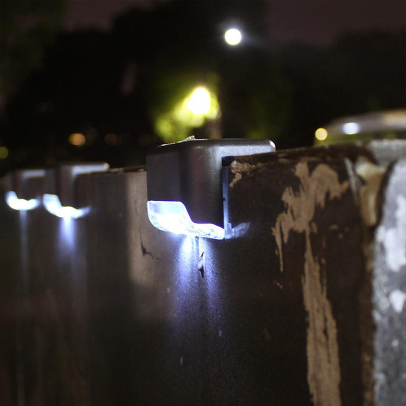 20pcs LED Solar Deck Lights Outdoor Pathway Yard Stairs Fence Lamps (White)