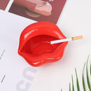 Fashion Home Office Creative Cigar Ashtray Lips Shape Ceramic Ashtrays