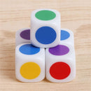 For TRPG DND Iidescent 16mm Glitter Dice Set Dices Six Sided Game Accessory