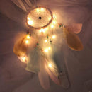 Feathers Beads LED Dream Catcher Home Hanging Dreamcatcher Net Lamp Decor