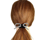 Hair Rubber Women Sweet Head Rope Bow Hair Tie Diamond-studded Shiny