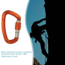 Aluminum Carabiner Outdoor Camping Climbing Hammock Lock Buckle (Orange) Newly