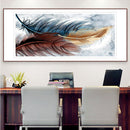 5D Diamond Painting Feather Full Round Mosaic Picture DIY Home Decor 80x40cm