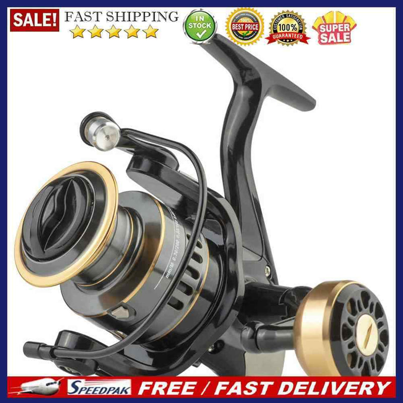 All-Metal Spinning Fishing Reel Gear Fixed Spool Reel Fish Wheel Fishing Ta