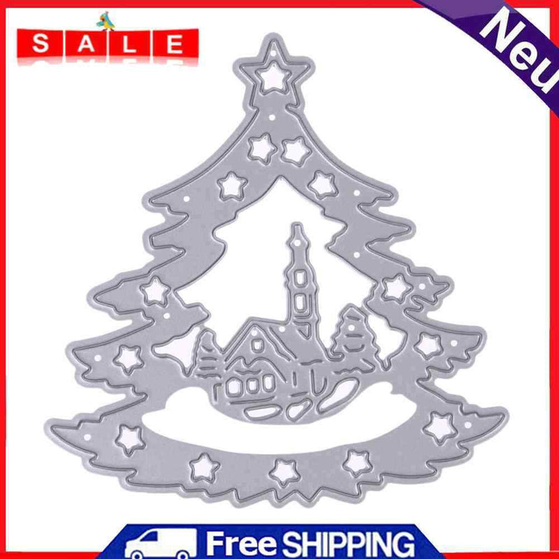 Christmas Tree Chip Lifting Tools Stencils for Scrapbooking Dying Short