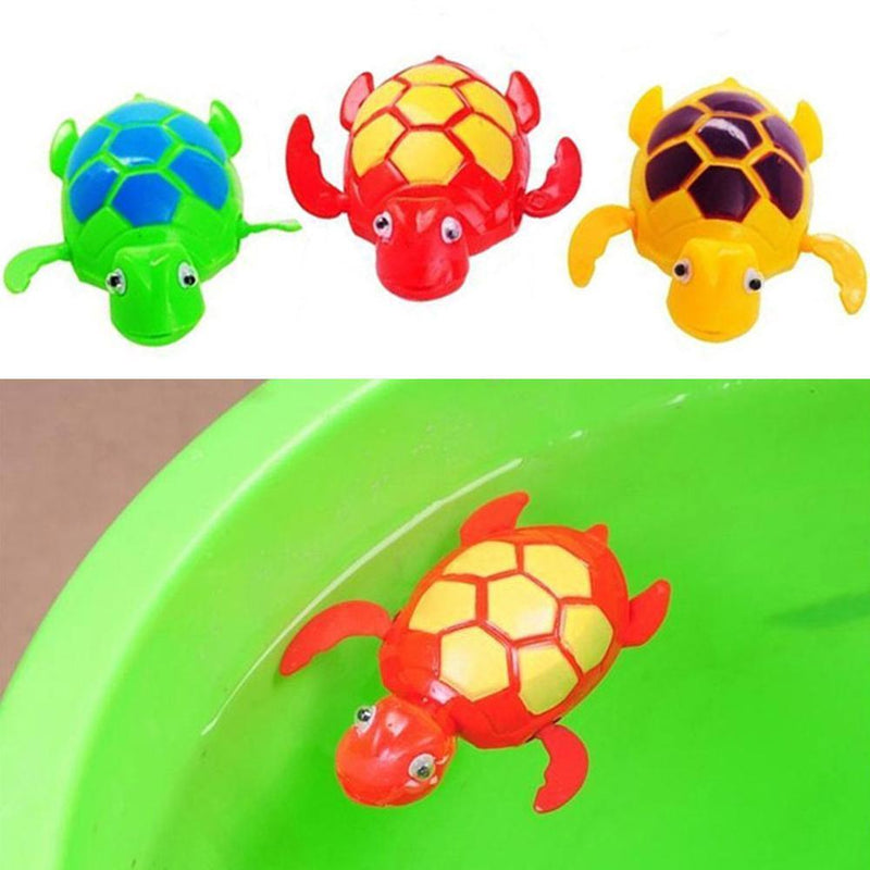 Wind-up Turtle Bath Time Animal Clockwork Floating Kid Baby Swimming Pool Newly