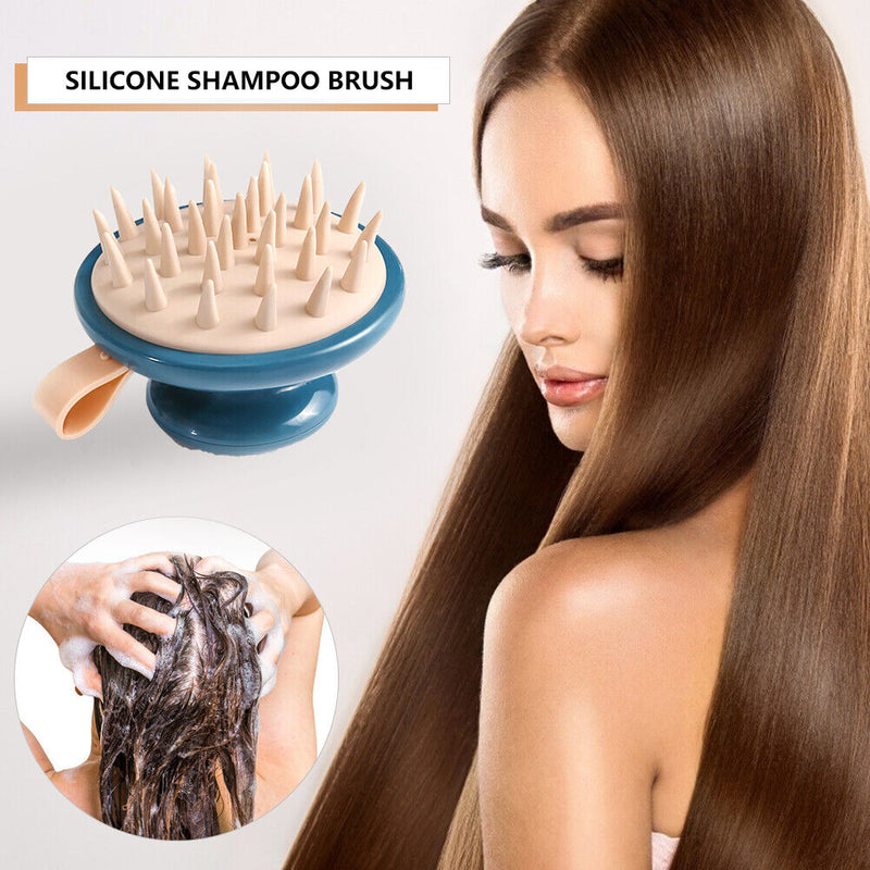 Handheld Scalp Massage Brush Portable Shampoo Brush Hair Care Comb (Blue) Newly