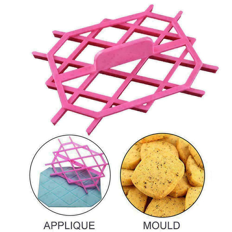 Diamond Fondant Hollow Cutting Mold Embossing Lattice Hollow Mold V0Q1 Cake L4Q7